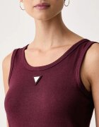 GUESS топ дамски с памук OLYMPE бордо V6YP09 K4312