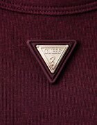 GUESS топ дамски с памук OLYMPE бордо V6YP09 K4312