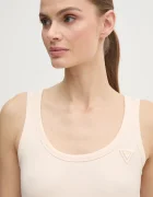 GUESS топ дамски с вискоза COLETTE бежов V4YP06 K8RT2