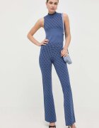 GUESS Топ LISE дамски в синьо с ниско поло W3YR26 Z37K0