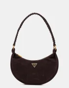 GUESS Велурена чанта AMITA