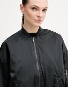 GUESS Яке бомбър LORRAINE в черно преходен модел с уголемена кройка W6RL26 WJ662