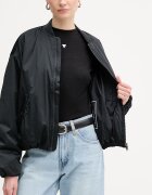 GUESS Яке бомбър LORRAINE в черно преходен модел с уголемена кройка W6RL26 WJ662