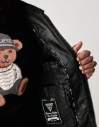 GUESS яке мъжко от кожа черно M6BL57 L0159