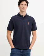 Hackett London Памучна тениска с яка