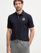 Hackett London Памучна тениска с яка