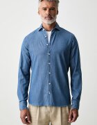 Hackett London риза мъжка синя HM3010760