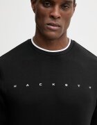 Hackett London Суичър мъжки в черно с принт HM5800087