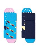 Happy Socks Детски чорапи Kids Antislip 2-Pack Shooting Star Socks (2 чифта)