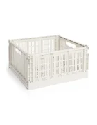 HAY Кутия за съхранение Colour Crate L/185 x 345 x 53 cm в бяло