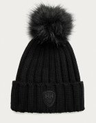 Helly Hansen шапка с помпон дамска с вълна черна 67156