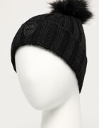 Helly Hansen шапка с помпон дамска с вълна черна 67156