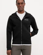 Helly Hansen Спортен суичър Hydropower Ocean 2.0 в черно с качулка с изчистен дизайн 34264.