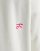 Herschel Памучен суичър в бежово с принт 50550-05977