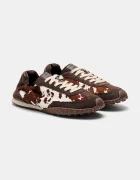 Hoff BRIDGE COW PRINT BROWN маратонки дамски от кожа кафяви 22661401