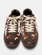 Hoff BRIDGE COW PRINT BROWN маратонки дамски от кожа кафяви 22661401