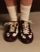 Hoff BRIDGE COW PRINT BROWN маратонки дамски от кожа кафяви 22661401