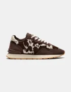 Hoff CITY PRINT BROWN маратонки дамски от велур кафяви 22602425
