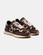 Hoff CITY PRINT BROWN маратонки дамски от велур кафяви 22602425