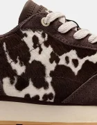 Hoff CITY PRINT BROWN маратонки дамски от велур кафяви 22602425