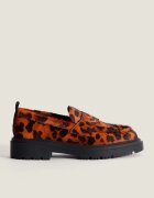 Hoff Кожени мокасини LEOPARD NARANJA