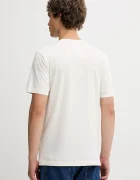 Hollister Co. Памучна тениска в бежово с десен KI323-5305