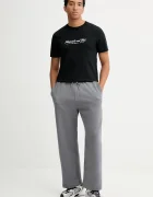 Hollister Co. Спортен панталон мъжки в сиво с апликация KI334-5137-120