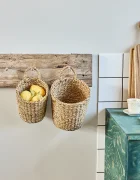 House Doctor Комплект декоративни кошници HDHere 20 x 20 / 22 x 24 cm (2 броя) в бежово 900001098