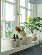 House Nordic Комплект кошници за съхранение Jarana (3 броя) в бяло