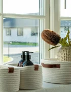 House Nordic Комплект кошници за съхранение Jarana (3 броя) в бяло