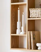 House Nordic Комплект свещници 15 / 95 cm (2 броя) в бяло