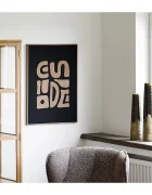 House Nordic Стенна декорация в рамка Tine 50 x 70 cm в кафяво 4991018