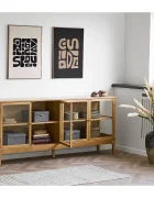 House Nordic Стенна декорация в рамка Tine 50 x 70 cm в кафяво 4991018