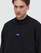 HUGO Blue Памучен суичър Nedro в черно с изчистен дизайн 50522359