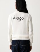 HUGO Blue пуловер дамски от памук Saje_B бежов 50564300