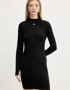 HUGO Blue Рокля Nilla_B в черно къса с кройка по тялото 50545016