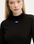 HUGO Blue Рокля Nilla_B в черно къса с кройка по тялото 50545016