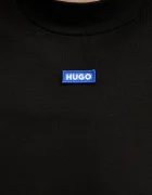HUGO Blue Рокля Nilla_B в черно къса с кройка по тялото 50545016
