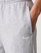 HUGO Blue спортен панталон дамски от памук Newtrack_B сив с висока талия 50576283