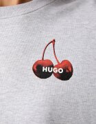 HUGO Blue суичър дамски от памук Classic Crew_B_4 сив 50566576
