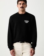 HUGO Blue суичър мъжки от памук Nespon черен 50572772