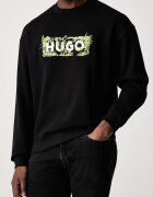 HUGO Blue суичър мъжки от памук Niviocrew черен 50567962