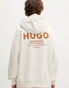 HUGO Blue суичър с качулка мъжки от памук Nazardo бежов 50510724