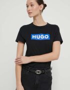HUGO Blue тениска basic дамска от памук Classic Tee_B черна 50510772
