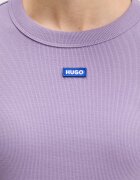 HUGO Blue тениска дамска от памук с еластан Baby Tee_B виолетова 50510749