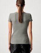 HUGO Blue тениска дамска от памук с еластан Easy Tee_B зелена 50523924