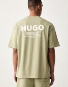HUGO Blue тениска мъжка от памук Nalono бежова 50509776
