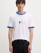 HUGO Blue тениска мъжка от памук Nurangler бяла 50566025