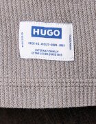 HUGO Blue тениска тип пуловер мъжка с памук Nuwaffle сива 50534434