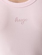 HUGO Blue топ дамски с памук Damatank_B_1 розов 50572293